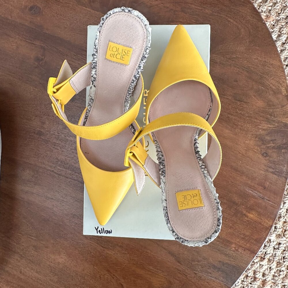 Louise et Cie Yellow Strappy High Heel Shoe
